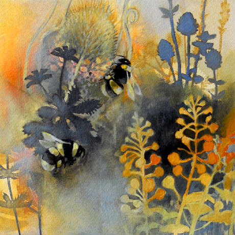 Bumblebees in Late August II Bumblebees in Late August II